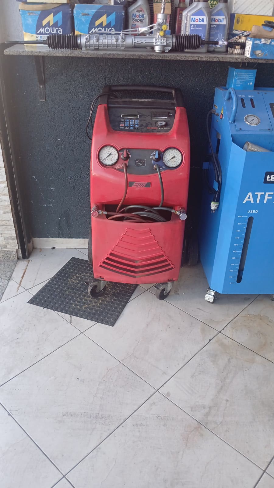 Máquina de recarga de ar-condicionado automotivo