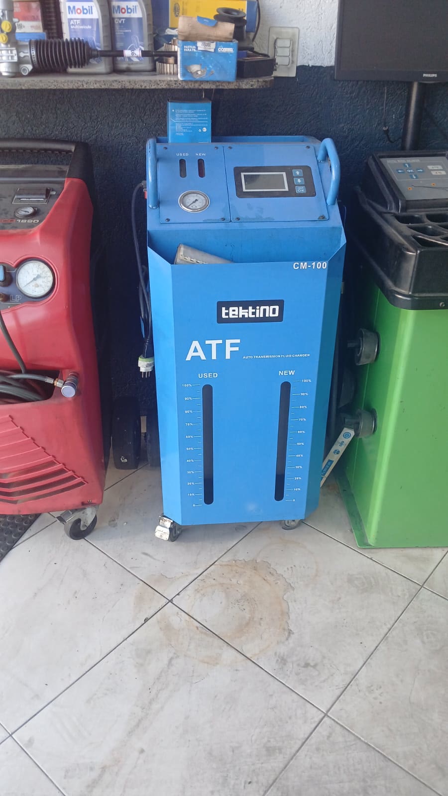 Máquina Tektino ATF para troca de fluido de câmbio automático
